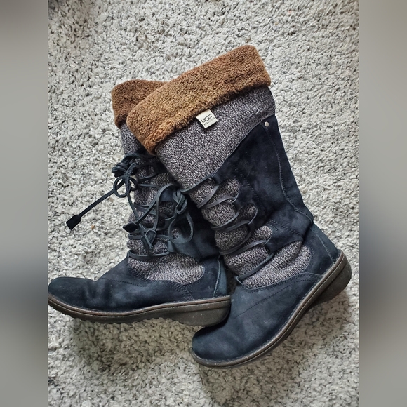 UGG Australia Torrey Size 8 BOHO Winter Boots, mid calf with fur accent - Picture 2 of 14